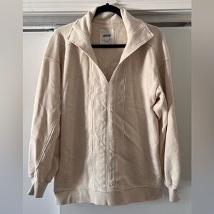 Aerie Oversized Soft Beige Pullover Sweatshirt
